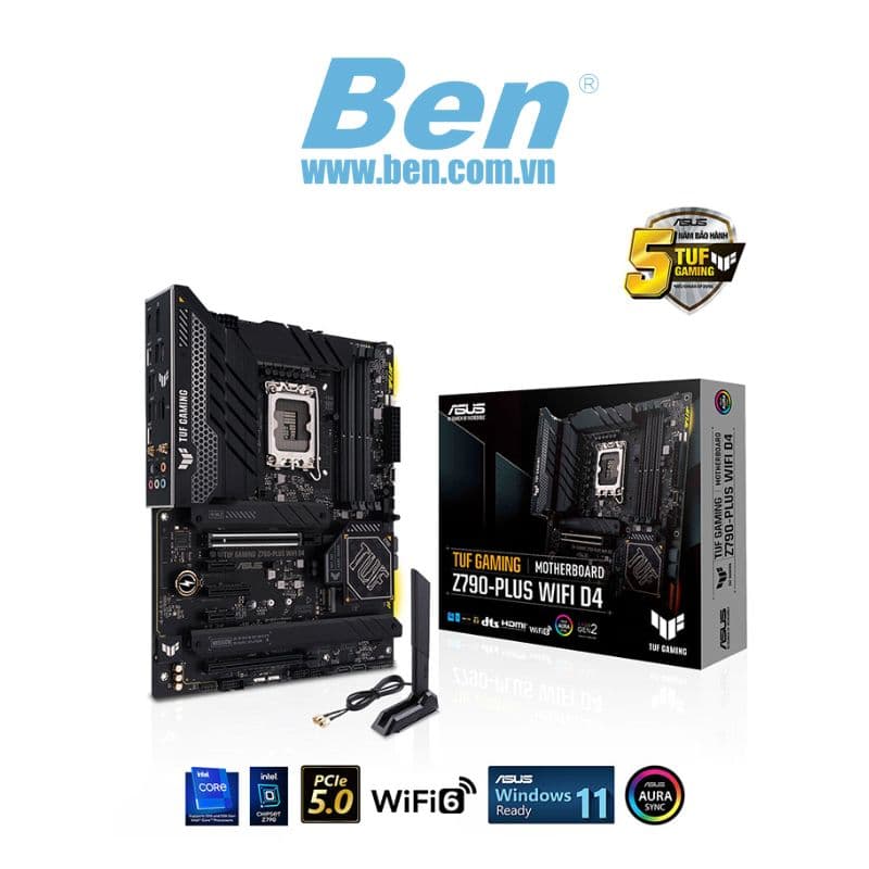 MainBoard ASUS TUF GAMING Z790-PLUS WIFI - DDR4  ( Intel Z790, socket 1700, mATX, 4 khe ram DDR4 )