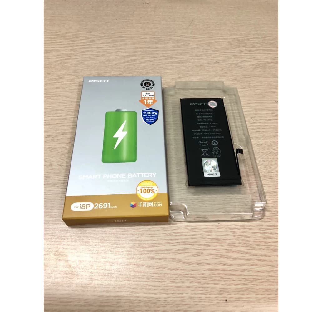 Pin iPhone 8 Plus Chính Hãng PISEN (Dung lượng chuẩn 2691mAh)