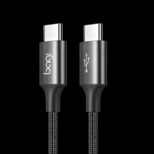 Dây cáp dù sạc nhanh Type C to Type C Bagi dài 1.2m