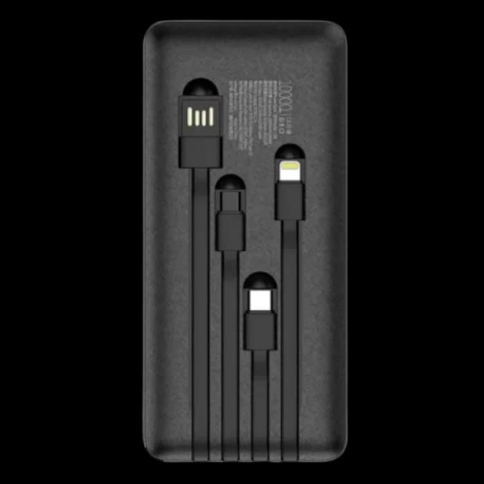 Sạc dự phòng Golf 10.000mAh tích hợp dây L106 - Chính hãng