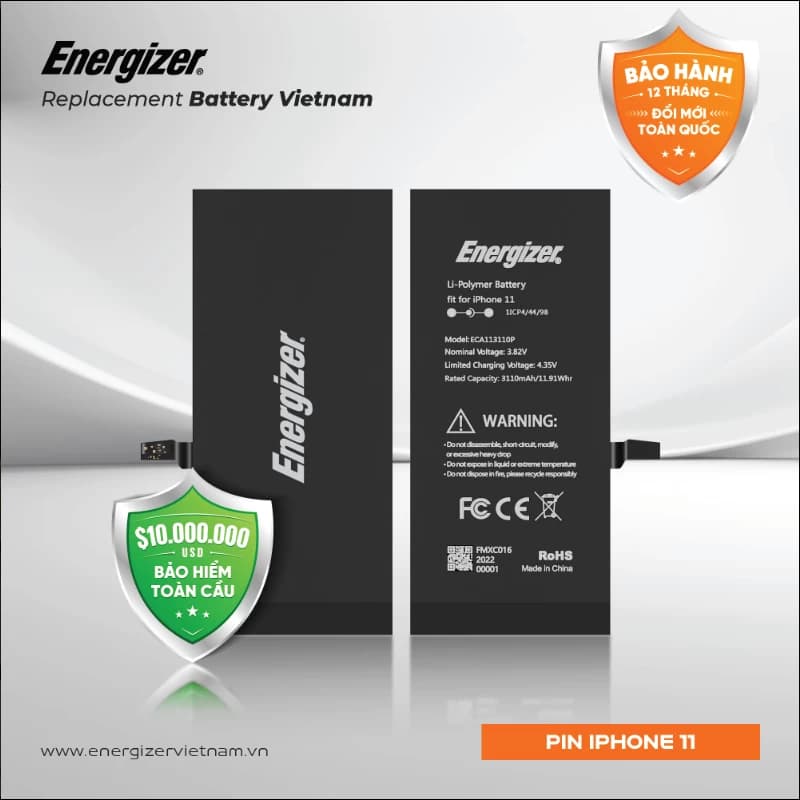Pin Energizer iPhone 11 - ECA113110P Chính hãng