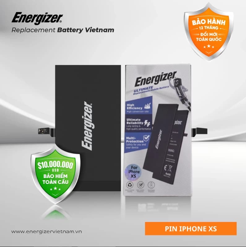 Pin Energizer điện thoại Iphone XS ECAXS2658P
