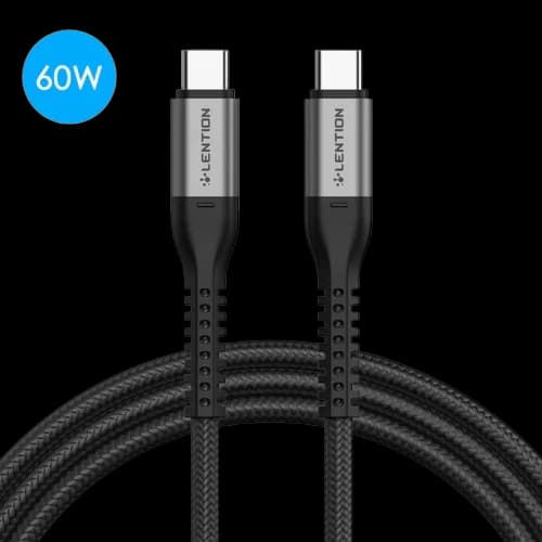 Dây cáp sạc Lention USB-C to C 60W 1M