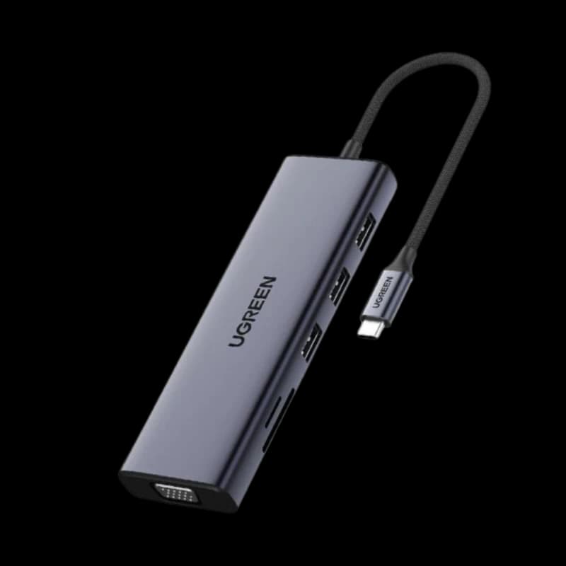 Cổng chuyển đổi Ugreen USB C Hub 9 in 1 15600 CM498
