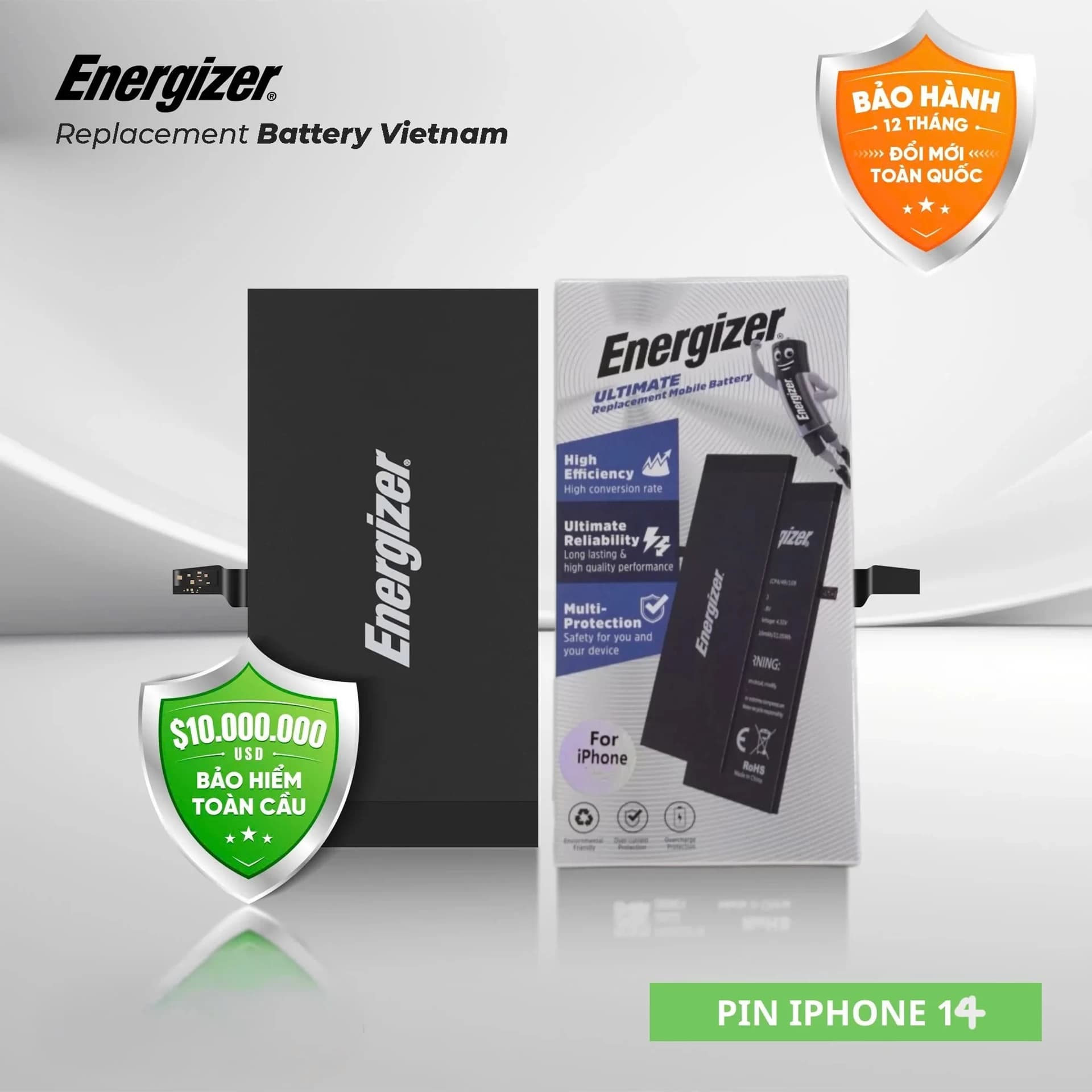 Pin Energizer iPhone 14 - ECA14P3200P chính hãng