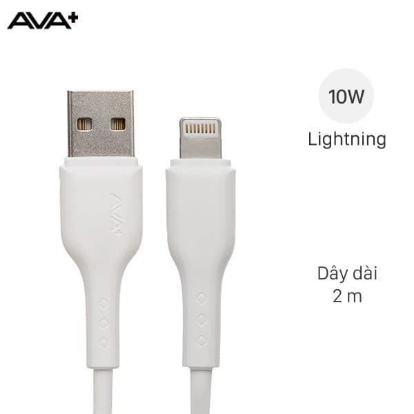 Cáp sạc và truyền dữ liệu USB-A - Lightning 10W 2m AVA+ Kalf