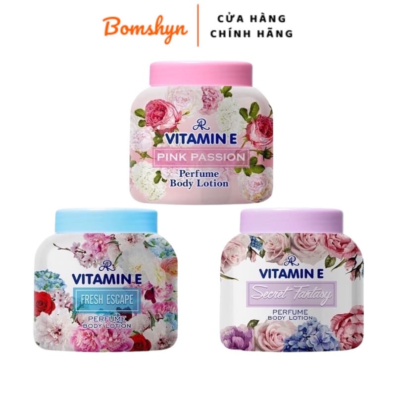Kem dưỡng ẩm làm mềm mịn da Vitamin E hương hoa mẫu mới