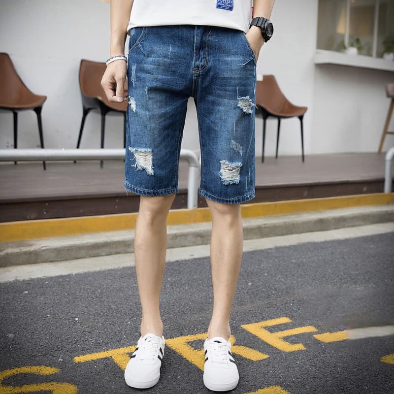 quần bò ngố💖FREESHIP💖quần đùi bò rách phong cách hàn quốc HANHOI221