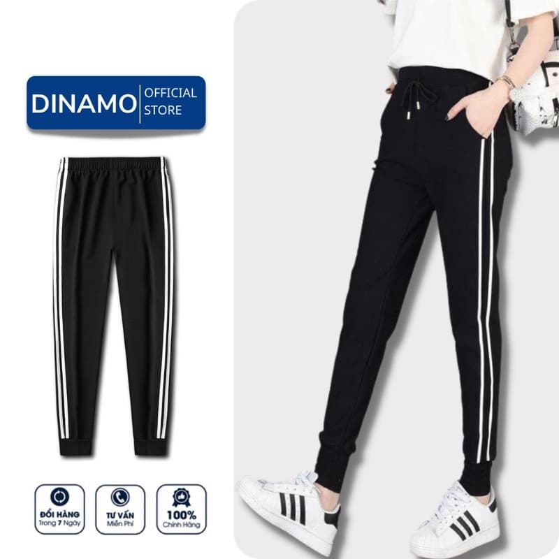 quần jogger nữ💖FREESHIP💖quần dài nữ 2 sọc bo - QNdaca