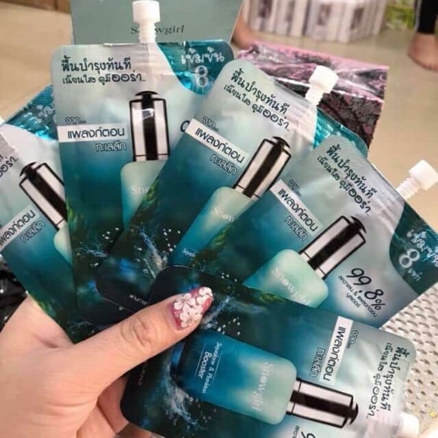 6 GOI SERUM VI TẢO BIỂN DẠNG GÓI THÁI LAN