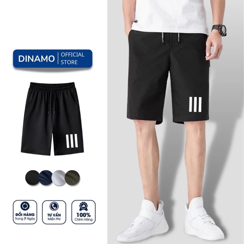 Quần short nam DINAMO, quần ngố nam vải gió dãn mềm mịn QN3Vsport