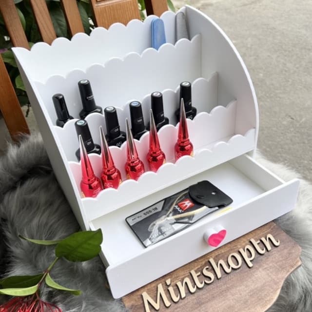 Kệ trưng bày nước sơn nail gel tiện dụng , kệ đựng mỹ phẩm , kệ trưng nước hoa.