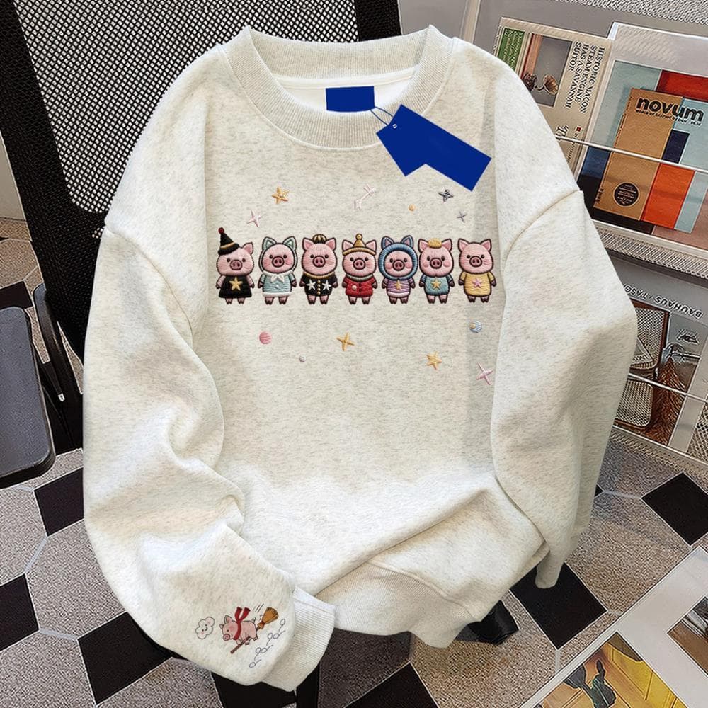 áo sweater mùa đông nữ cute dễ thương hàn quốc áo nỉ xinh HEO DỌC UT