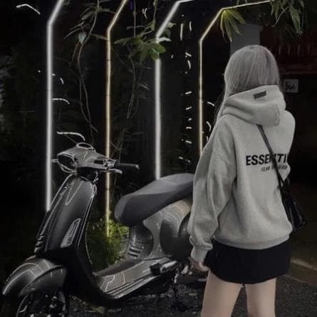 Áo khoác hoodie Essential form rộng vải nỉ bông COTTON  áo ấm thu đông nam nữ Phong Cách Hàn Quốc UT