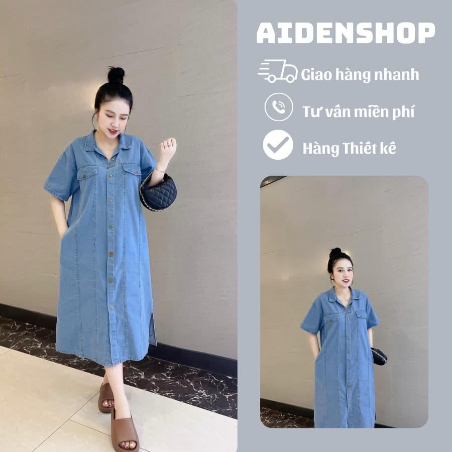Váy bầu thời trang thiết kế Aidenshop đầm bầu đẹp jeans