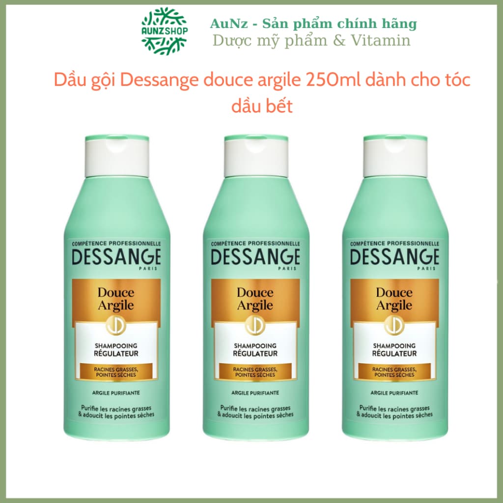 Dầu gội Dessange douce argile 250ml dành cho tóc dầu bết