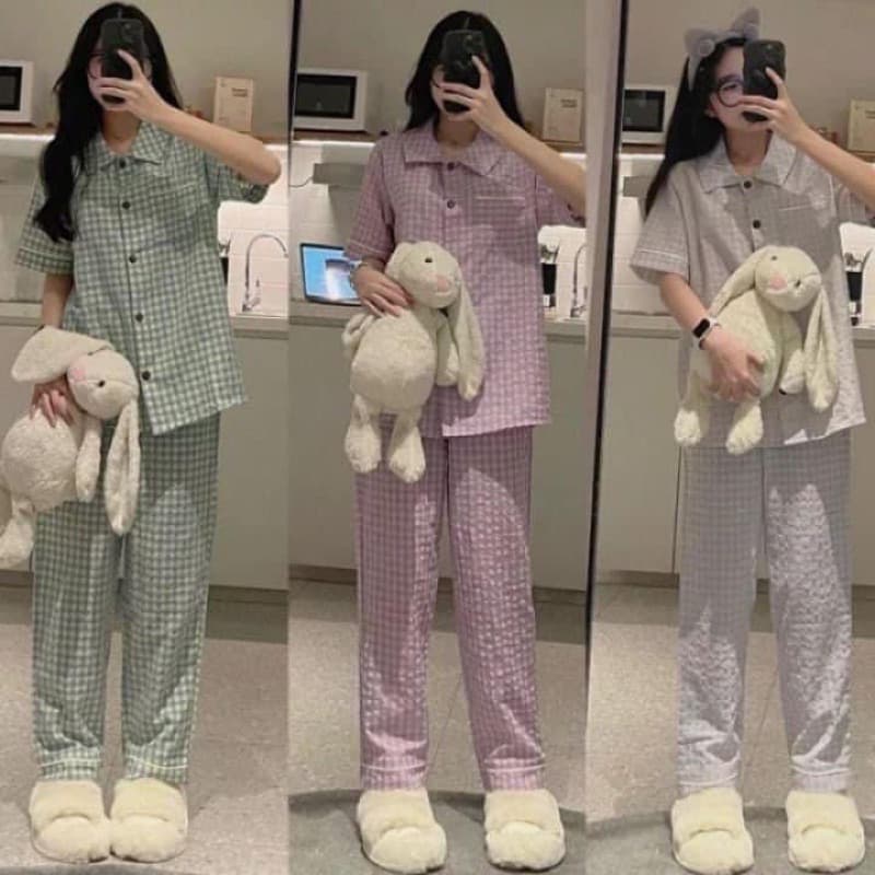 Bộ Pijama ,Bộ Ngủ Mặc Nhà Tay Ngắn Quần Dài