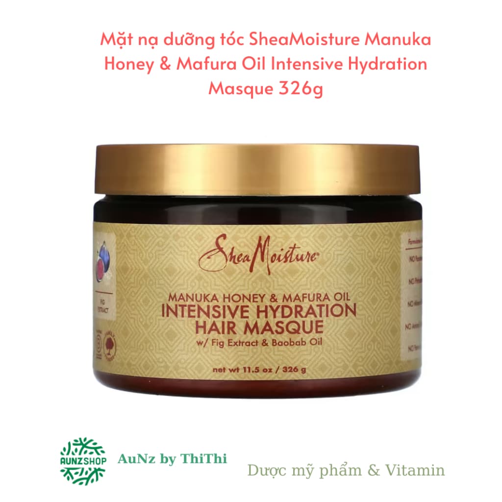 Mặt nạ dưỡng tóc SheaMoisture Manuka Honey & Mafura Oil Intensive Hydration Masque 326g