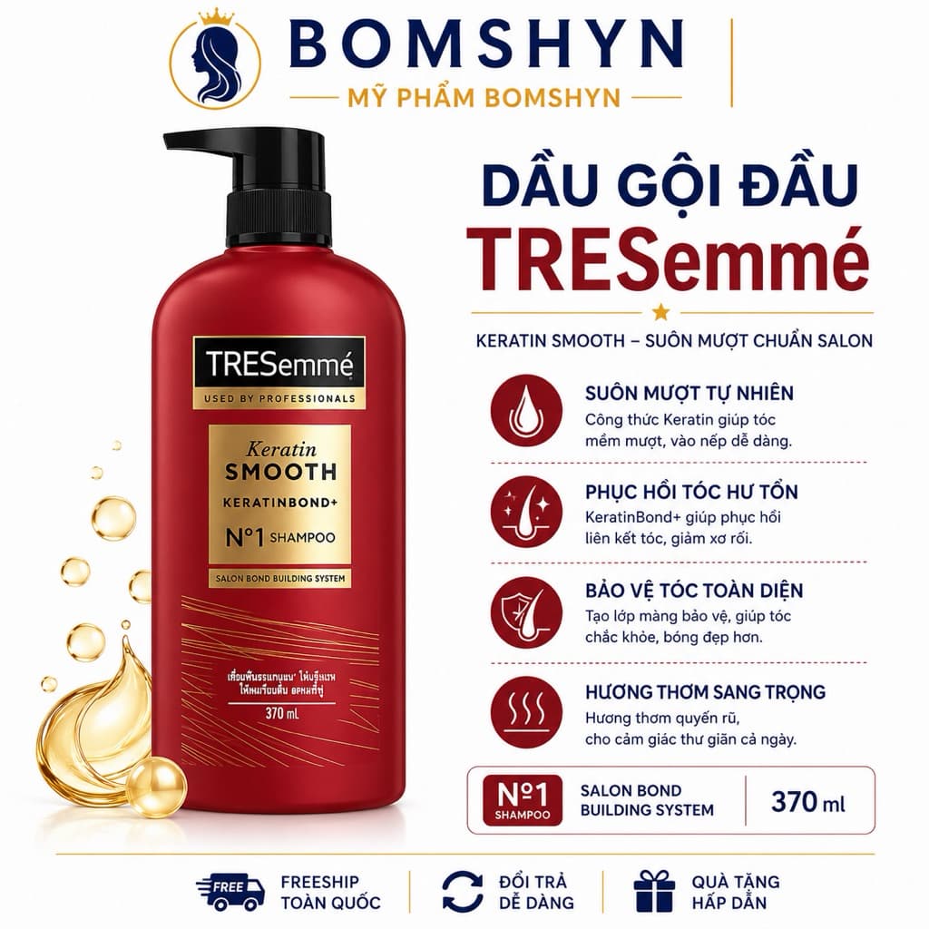 Dầu gội đầu Tresemme 370 ml Thái lan