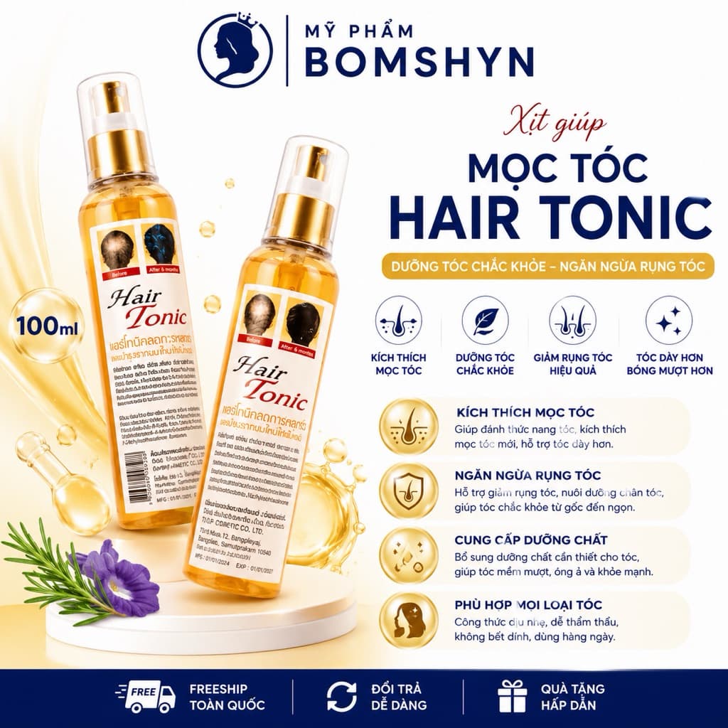 Xịt giúp mọc tóc Hair Tonic nội Địa thái lan Chính hãng