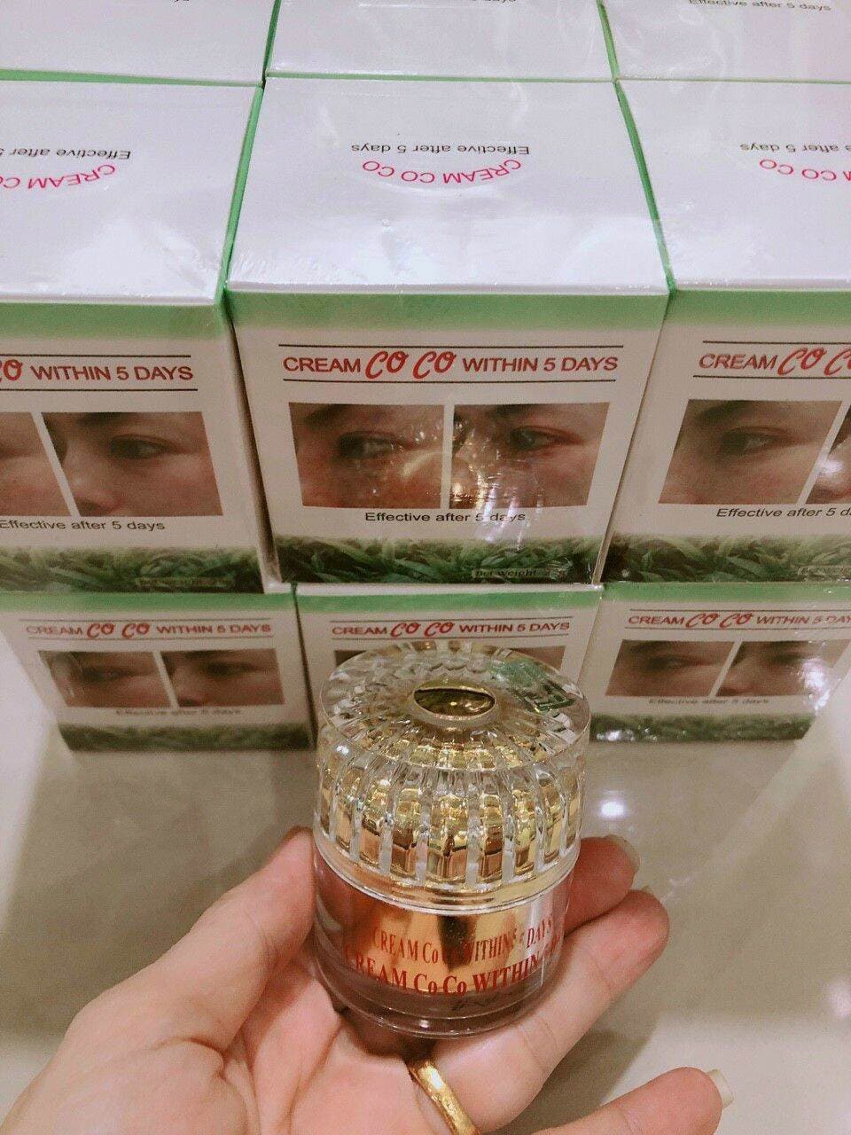 combo ngày đêm kem dưỡng trắng mờ nám tàn nhang Coco Thái Lan