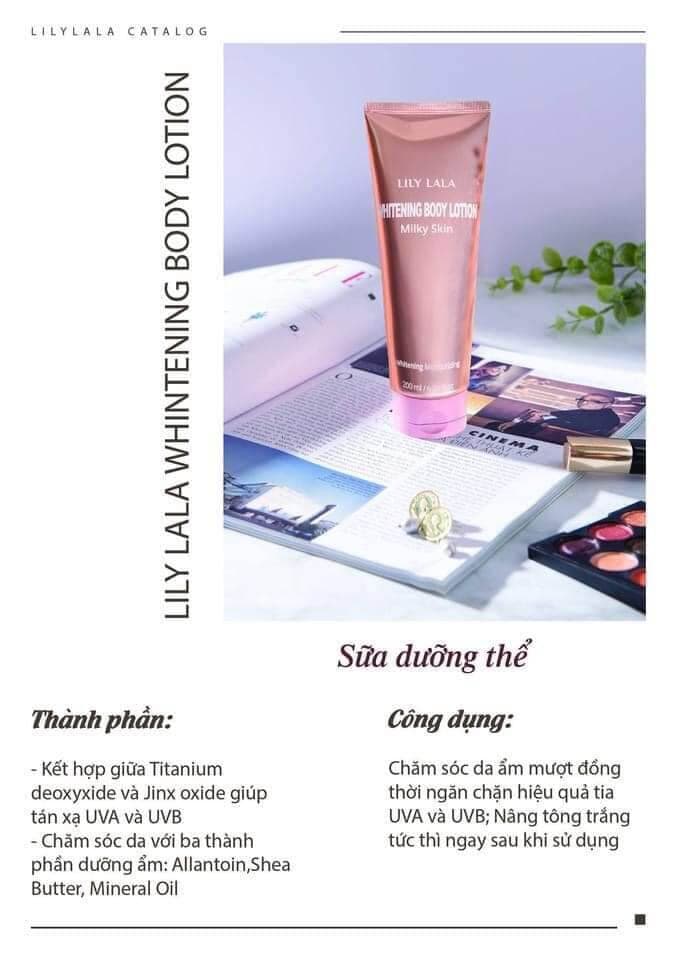 Kem dưỡng trắng Body Whitening Body Lotion Milky