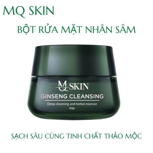 [HCM]Bột Rửa Mặt Sữa Rửa Mặt Dạng Bột Nhân Sâm MQ Skin 80g