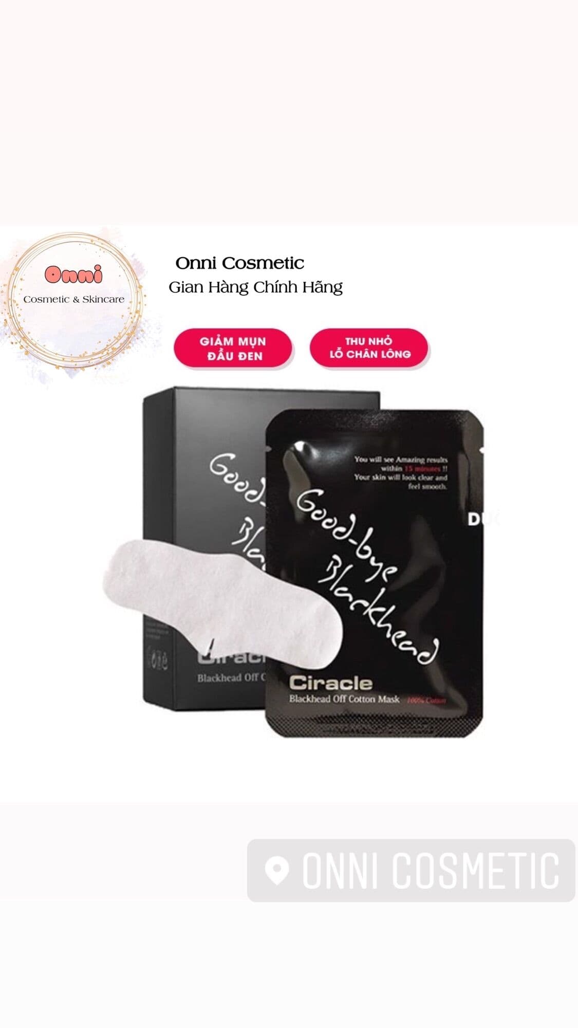 [HCM]Mặt nạ Serum đẩy mụn đầu đen Ciracle Blackhead Off Cotton Mask (Ciracle Goodbye Blackhead)