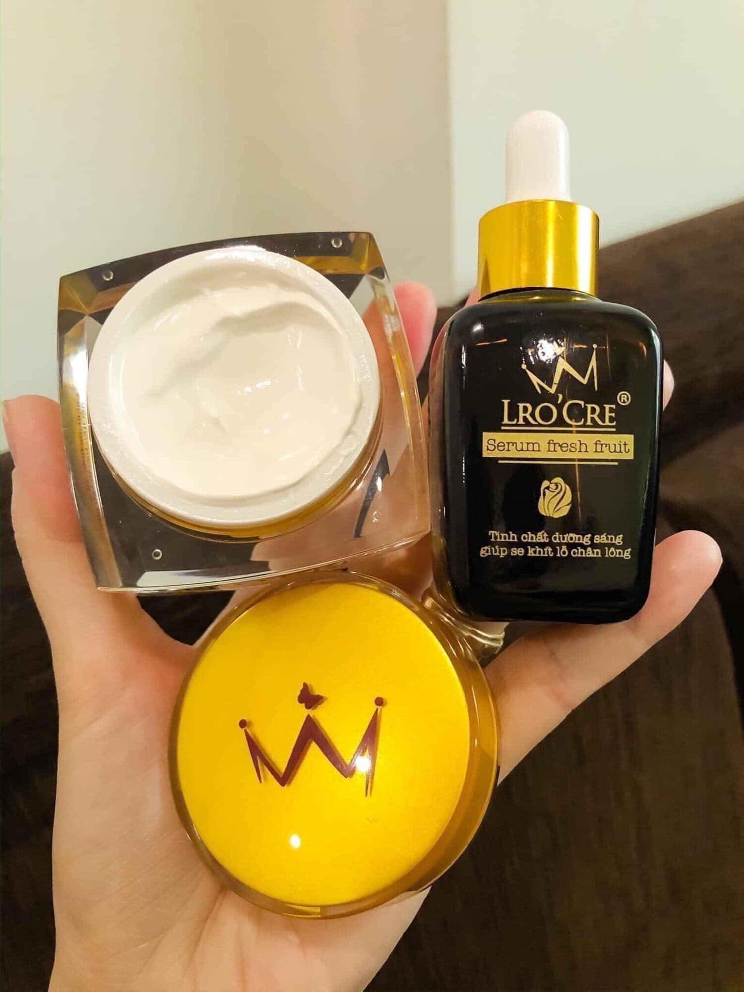 [HCM]COMBO KEM NGÀY LROCRE VÀ SERUM LROCRE