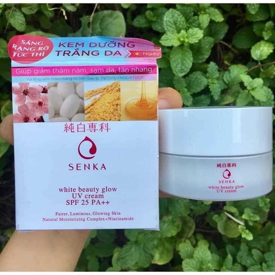 Kem dưỡng Senka White beauty glow UV cream SPF 25 PA+++