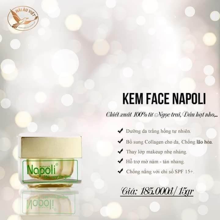 face Napoli kem sữa dưỡng da mặt trắng đều màu ☘️ ngừa mụn 🍓 ngừa lão hóa da tái tạo da ☘️ se khít lỗ chân lông 🍓 chống lão hóa da