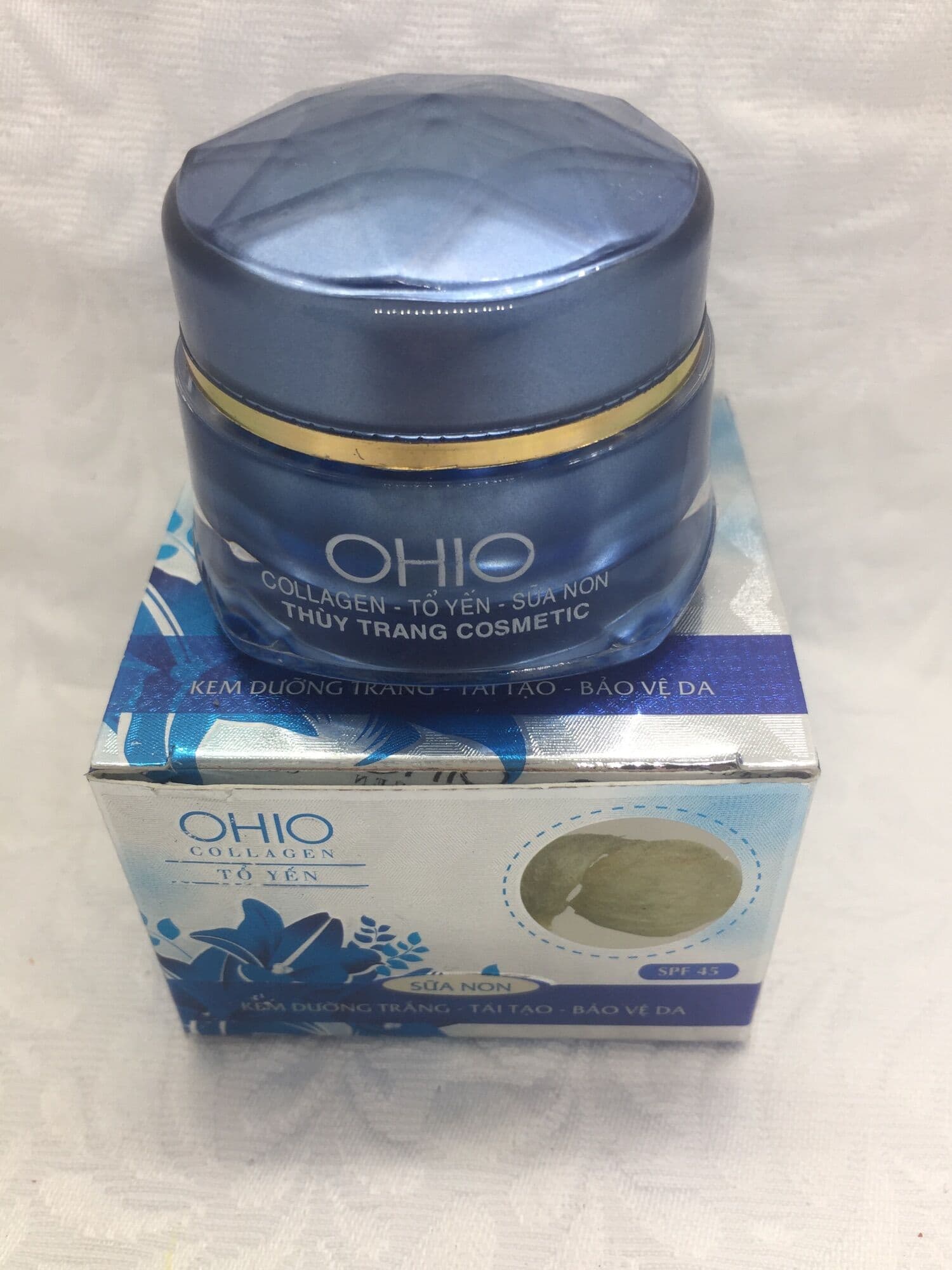 [HCM]Kem dưỡng trắng - Tái tạo - Bảo vệ da Ohio Collagen - Tổ yến 18g