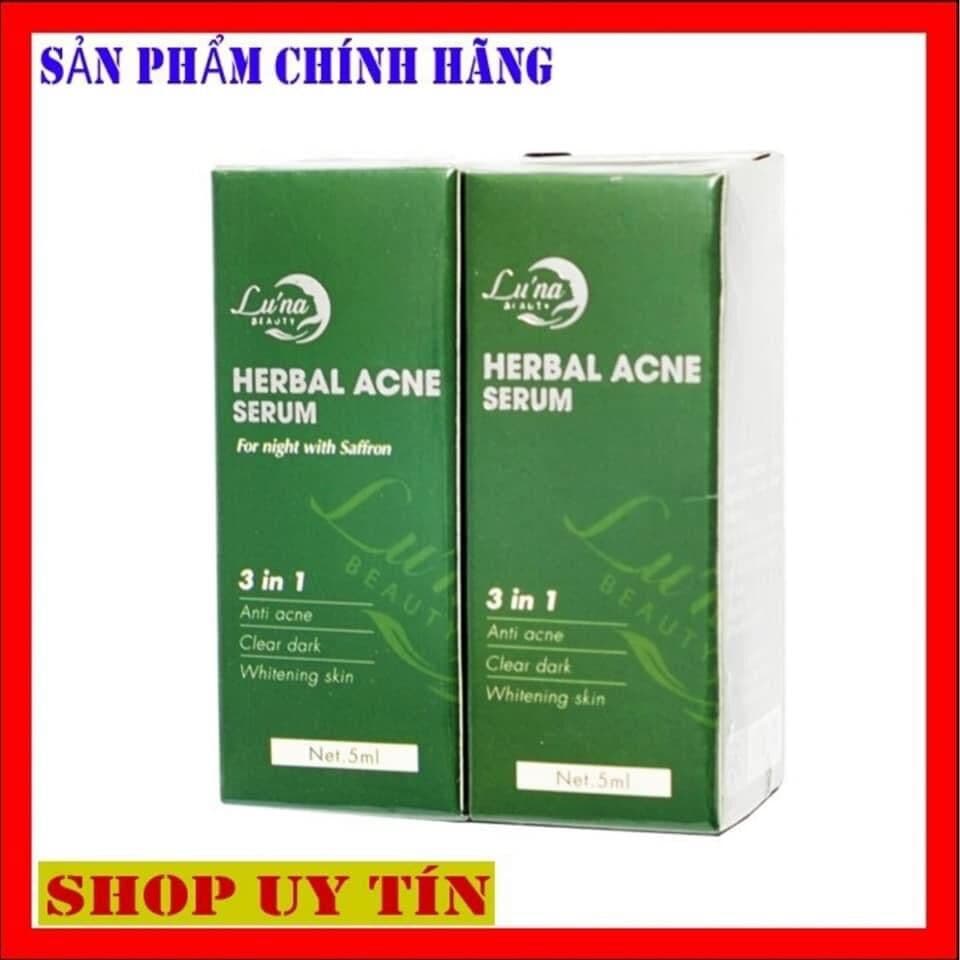 COMBO 2 LỌ SERUM MỤN LUNA BEAUTY FOR DAY- FOR NIGHT  kết hợp dùng nguyên bộ cho da hoàn thiện