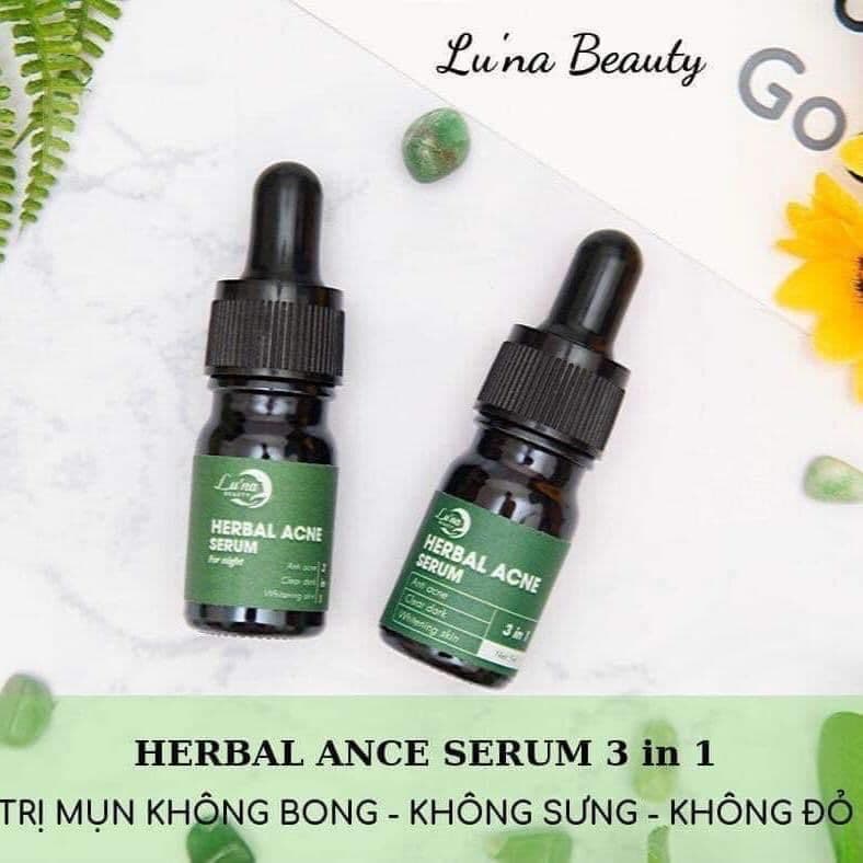 Serum Luna Beauty sạch mụn viêm mụn ẩn mụn đầu đen mụn li ti