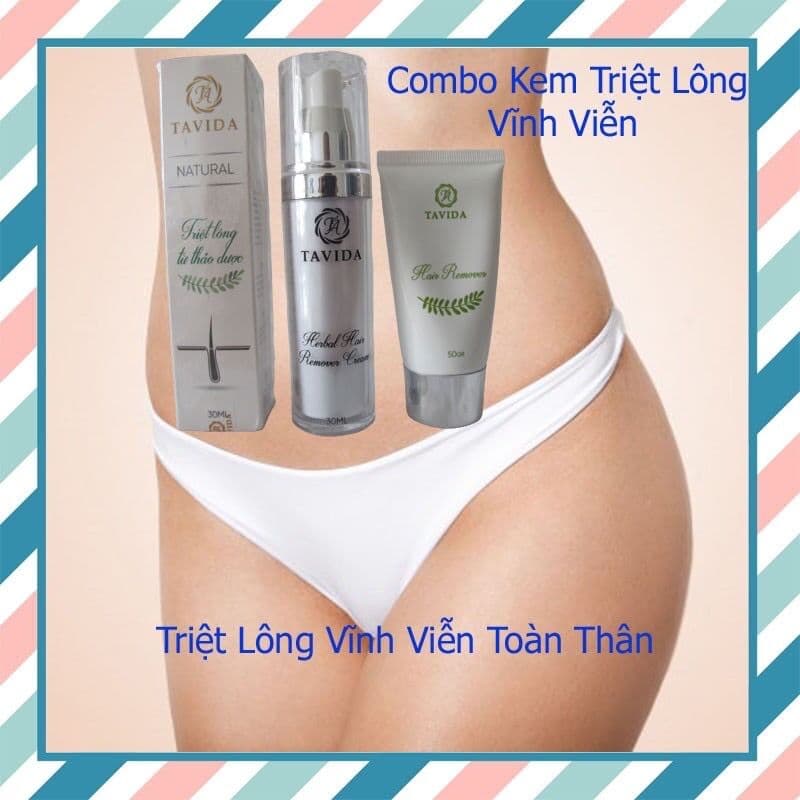 [ giá rẻ] COMBO TRIỆT LÔNG THẢO DƯỢC TAVIDA SẠCH LÔNG VĨNH VIỄN KHÔNG GÂY VIÊM DA * gồm 1 tuýp mủn lông và 1 lọ serum triệt lông*