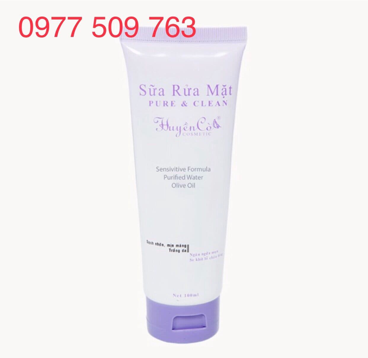 [HCM]Sữa rửa mặt Huyền Cò sáng da - sạch nhờn - ngừa mụn - 100ml