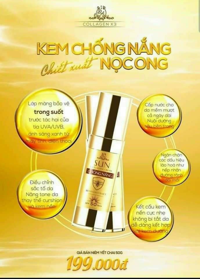 kem chống nắng collagen x3