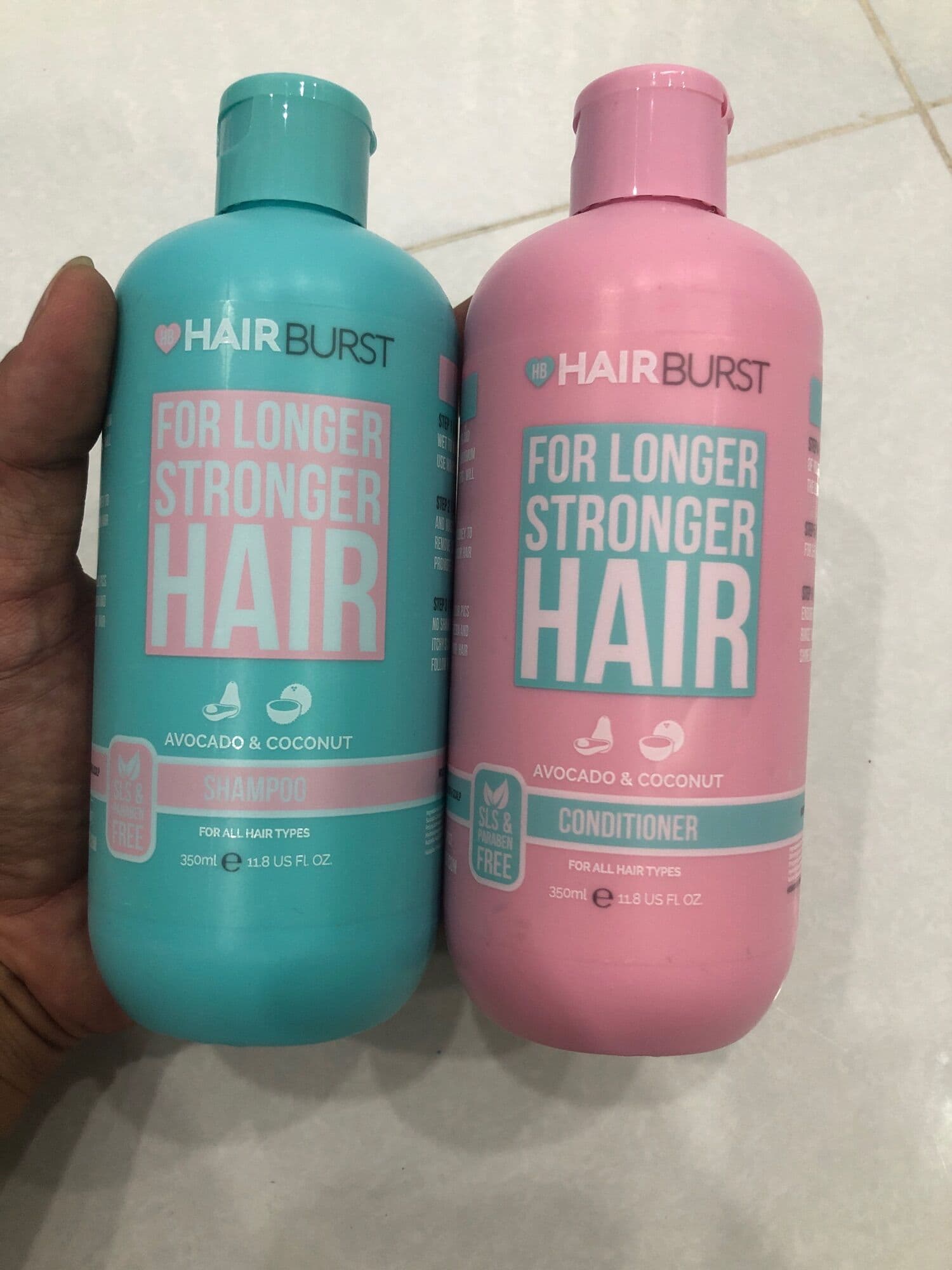 [HCM]Cặp dầu gội xả HairBurst 350ml