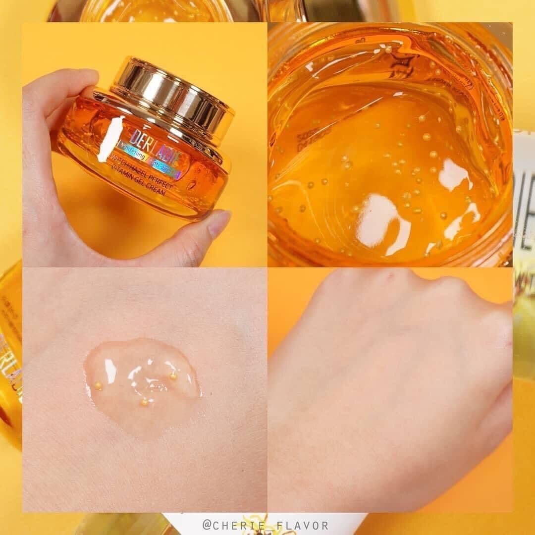 Kem Dưỡng Dành Cho Da Mụn và Làm Mờ Thâm Sẹo Derladie Witch Hazel Perfect Vitamin Gel Cream