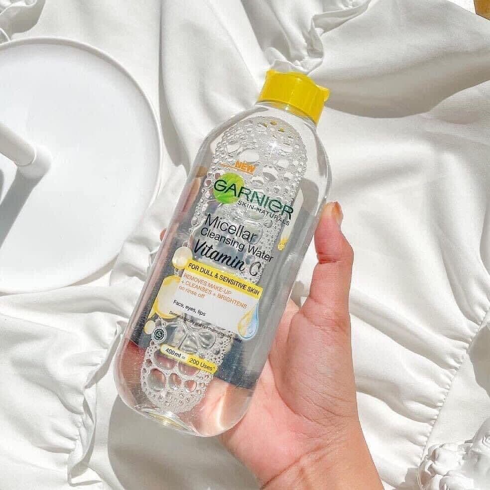 Nước tẩy trang Pháp bổ sung VITAMIN C Ganier Micellar Cleansing Water 400ml