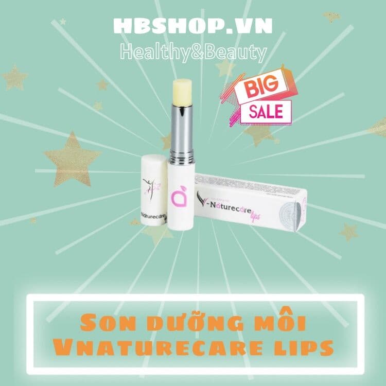[HCM][Chính hãng] Son Dưỡng Môi Vnaturecare Lips - Son Dưỡng Môi Thiên Nhiên Chống Khô Môi Thâm Môi