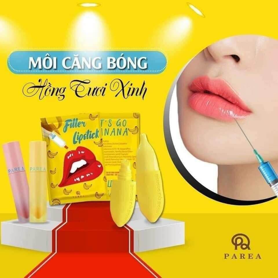 [HCM]Son filler Khử Thâm Collagen Son Chuối Banana fliller Lipstick (Tặng 01 Son Kem Siêu Lì P.A.R.E.A)