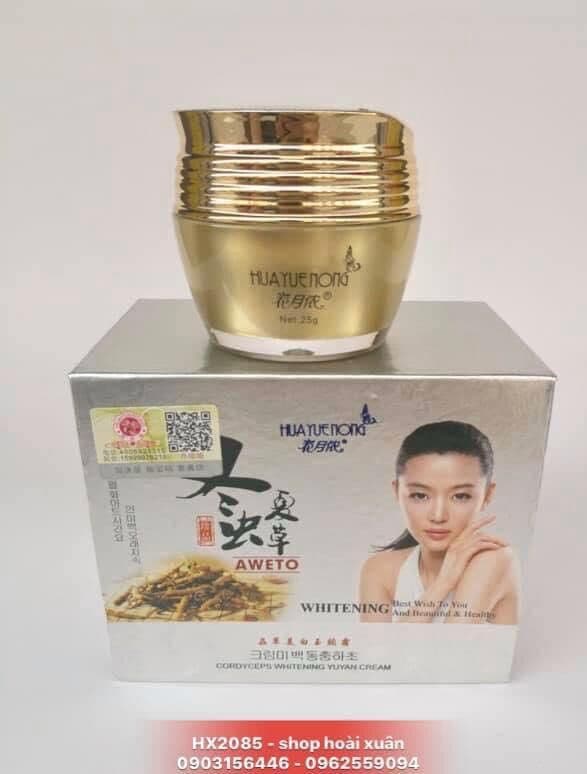 [HCM]Kem dưỡng da HuaYueNong đông trùng hạ thảo loại bỏ đốm nâu tàn nhang làm trắng hồng da - HX2085 - Làm đẹp / Chăm sóc da mặt / Dưỡng da & Serum