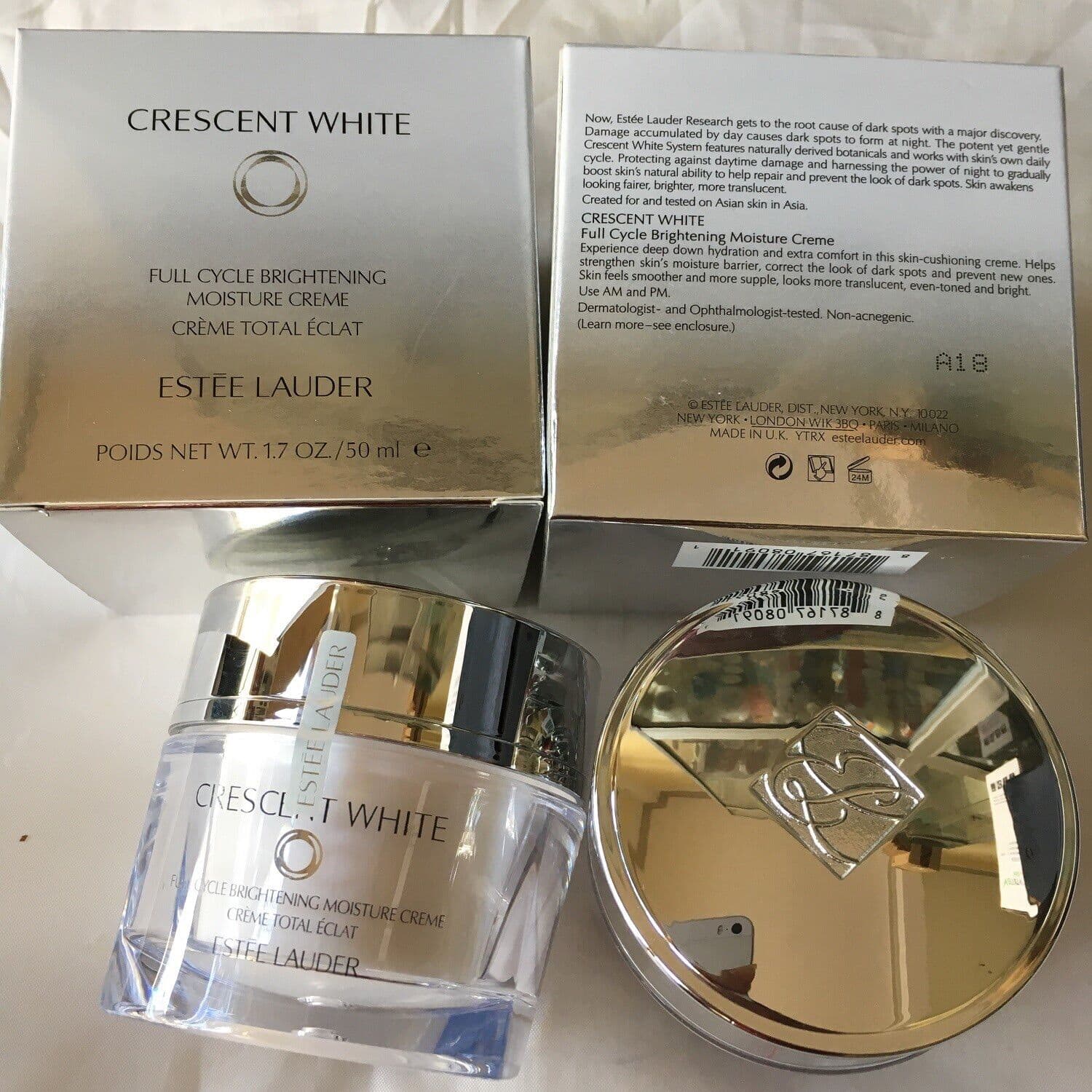 [Date mới] Kem dưỡng trắng da mờ thâm sạm nám vết thâm ban ngày Estée Lauder Crescent White Full Cycle Brightening Day Crème 50ml