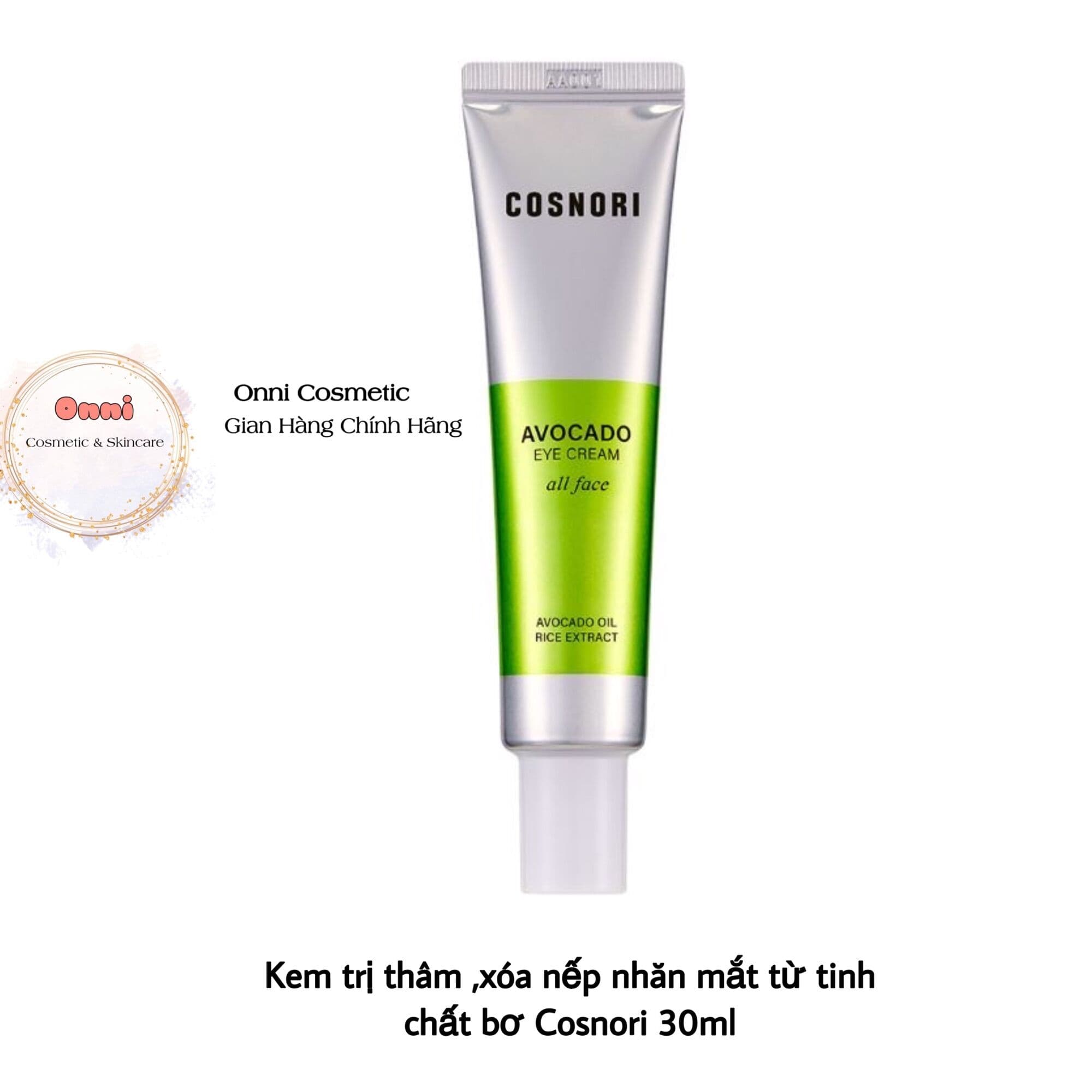 Kem dưỡng mắt Cosnori tinh chất bơ nuôi dưỡng làn da mắt 30ml
