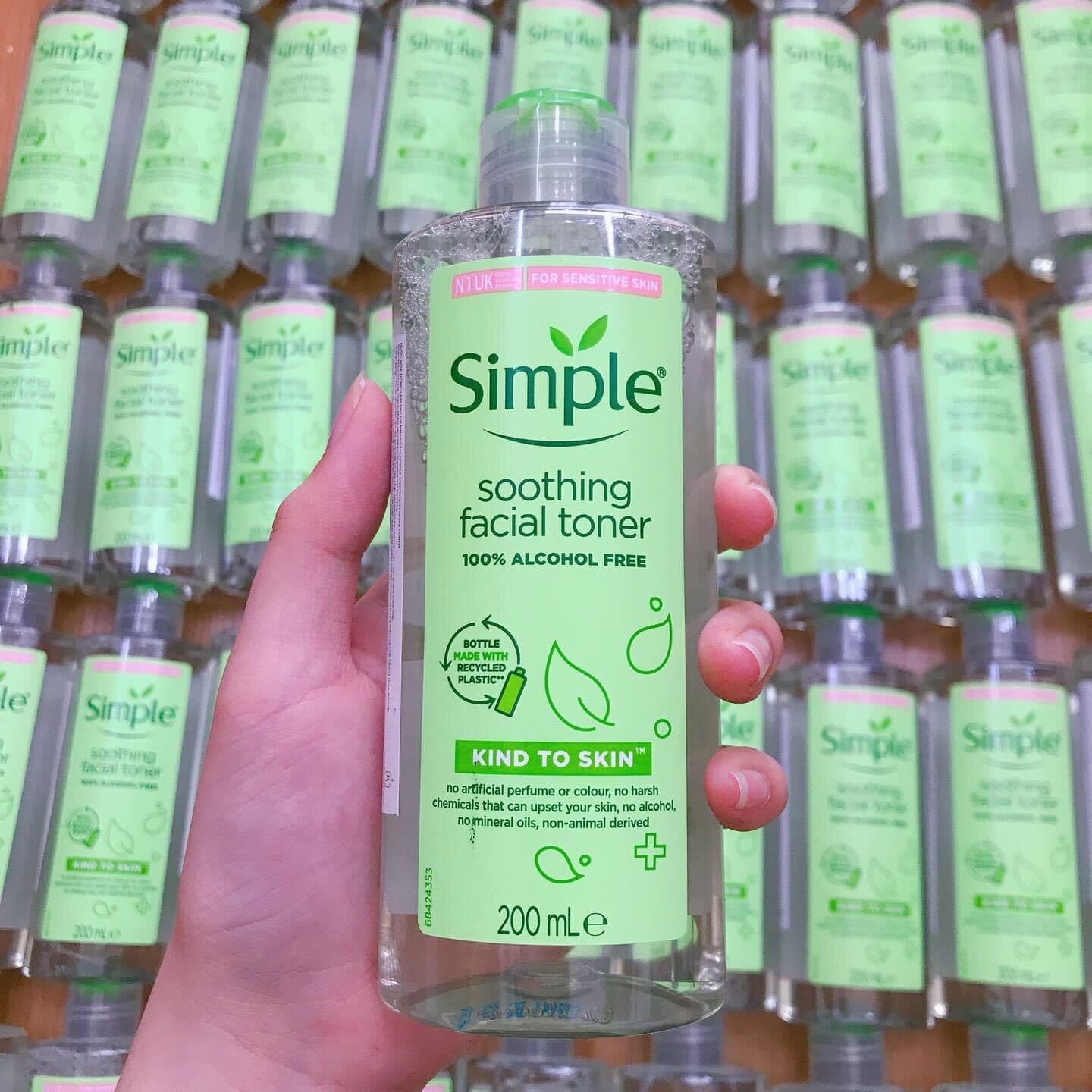 Toner Simple Soothing Facial 100% alcohol free