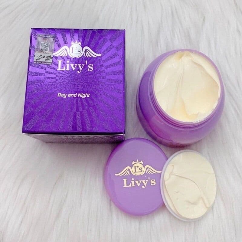 [HCM]Kem Dưỡng Trắng Da Body Livy Thái Lan (màu tím)