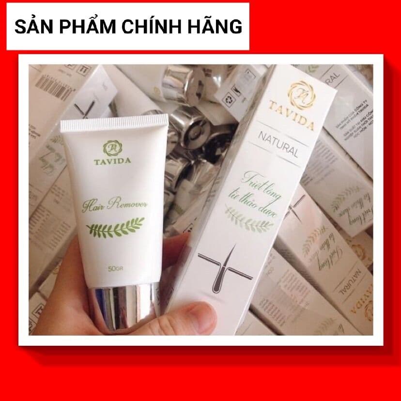 [hàng chuẩn] COMBO TRIỆT LÔNG THẢO DƯỢC TAVIDA * gồm 1 mủn lông và 1 serum triệt lông*