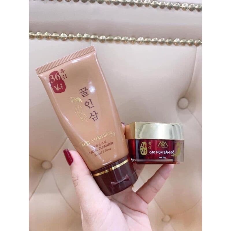 [HCM](C.Hãng100%) Sữa Rửa Mặt Cao Mụn Sâm Đỏ 36 Vị - Mật Nhân Sâm