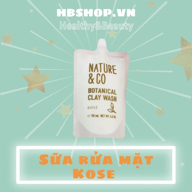 [HCM][Chính hãng] Sữa Rửa Mặt Đất Sét Vhadakin KOSE 112ml - Giúp Loại Bỏ Bụi Bẩn Sạch Da Ngăn Ngừa Mụn
